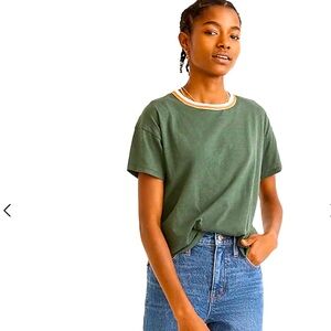 Madewell whisper cotton tee green size small sold out